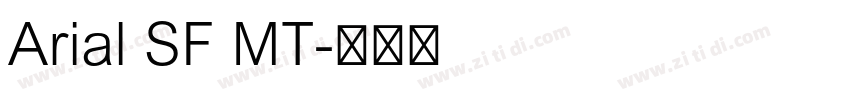 Arial SF MT字体转换
